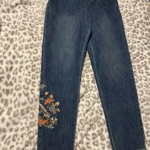 Soft surroundings metro/ full pull on jeans